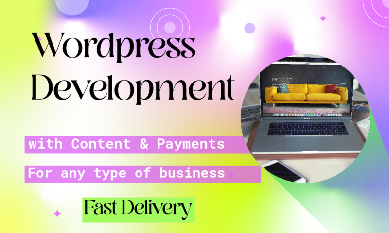 Wordpress Website Development in 2 days