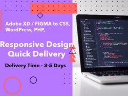 Web Design in HTML, CSS from FIGMA / Adobe XD